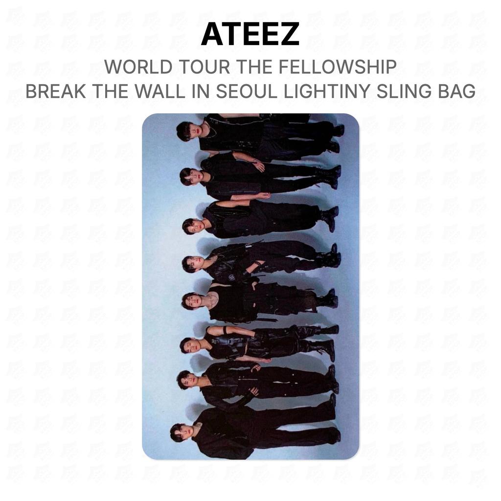 ATEEZ Unit ATEEZ WORLD TOUR THE FELLOWSHIP : BREAK THE WALL IN SEOUL LIGHTINY SLING BAG Official Photocard