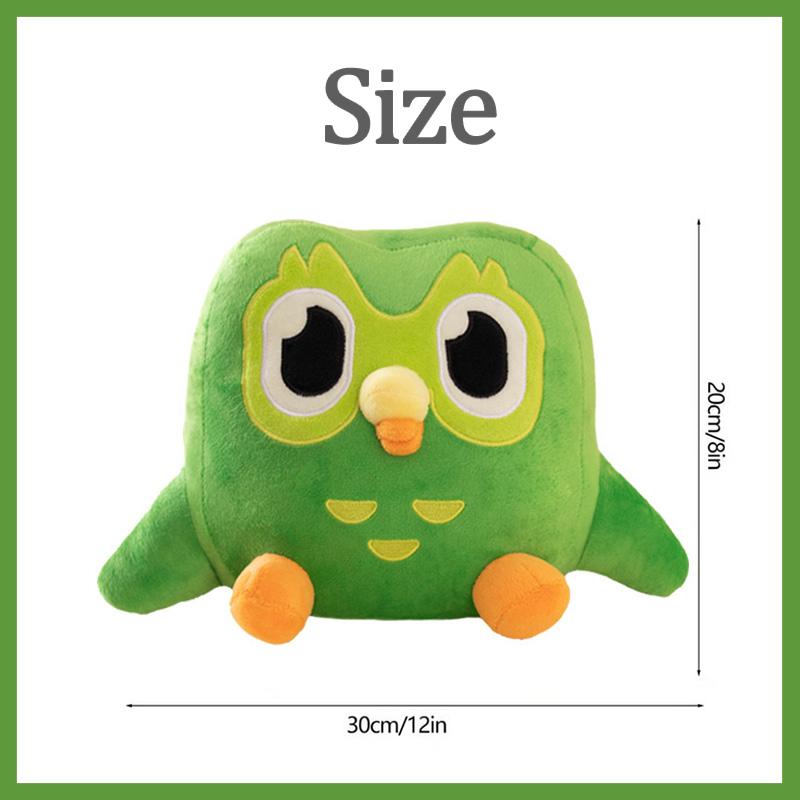 Зеленая сова плюшевая игрушка мягкая пухлая сова плюшевая милая мультяшная кукла-животное подушка украшение комнаты подарочная игрушка для ребенка ребенка взрослого