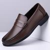 Модный Бренд Удобные Круглый Носок Business Casual Кожаные Туфли Лето Новые Мужские Верхний Слой Коровья Кожа Перфорированные Дышащие Мокасины