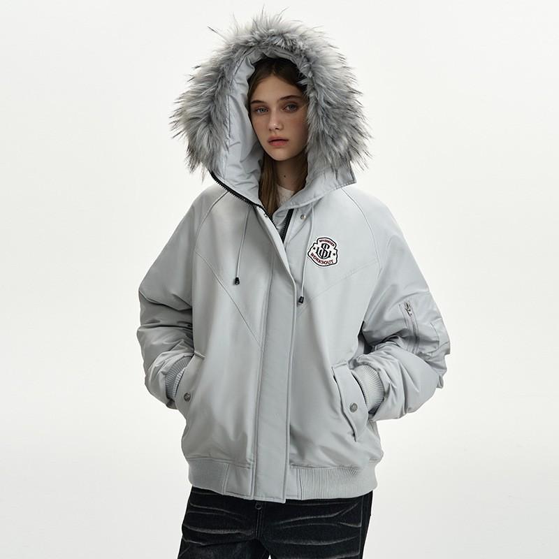 Зимние уличные парки с капюшоном мужские новые утепленные модные хлопковые куртки с меховым воротником теплые на молнии с карманами пушистые пальто