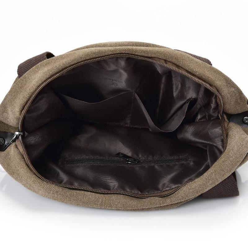 Женская повседневная холщовая сумка большой вместимости с несколькими отделениями: Европейский и американский стиль, варианты ношения через плечо и на плече