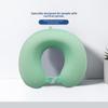 Портативная U-образная подушка для шеи из пены с эффектом памяти Ice Silk для путешествий в автомобиле и самолете