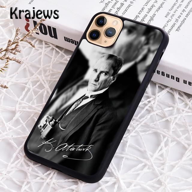 Чехол для телефона Krajews Mustafa Kemal Ataturk Signature для iPhone 14 5 SE 6s 7 8 plus X XR XS 11 12 13 pro max Samsung S21 S22 ultra