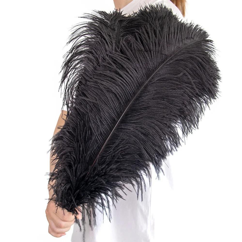 Wholesale Golden Ostrich Feathers Big 15-60CM Ostrich Plume for Wedding Party Home Decor Table Centerpieces Carnival DIY Crafts