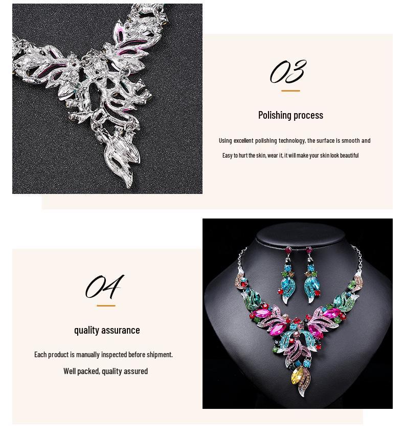 Преувеличенный ретро набор ожерелий с масляной живописью: Европейский и американский дизайн Ключичная цепочка Аксессуар для свитера