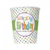 Paper Polka Dot Birthday Disposable Cup (Pack of 8)