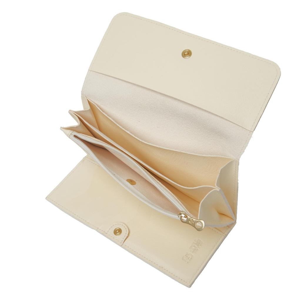 Длинный кошелек SCW009 PV0001 Модель Continental Wallet Classic BIANCO [Il Bisonte] (Старый номер C0775) ЛАТТЕ-Б [Товар]