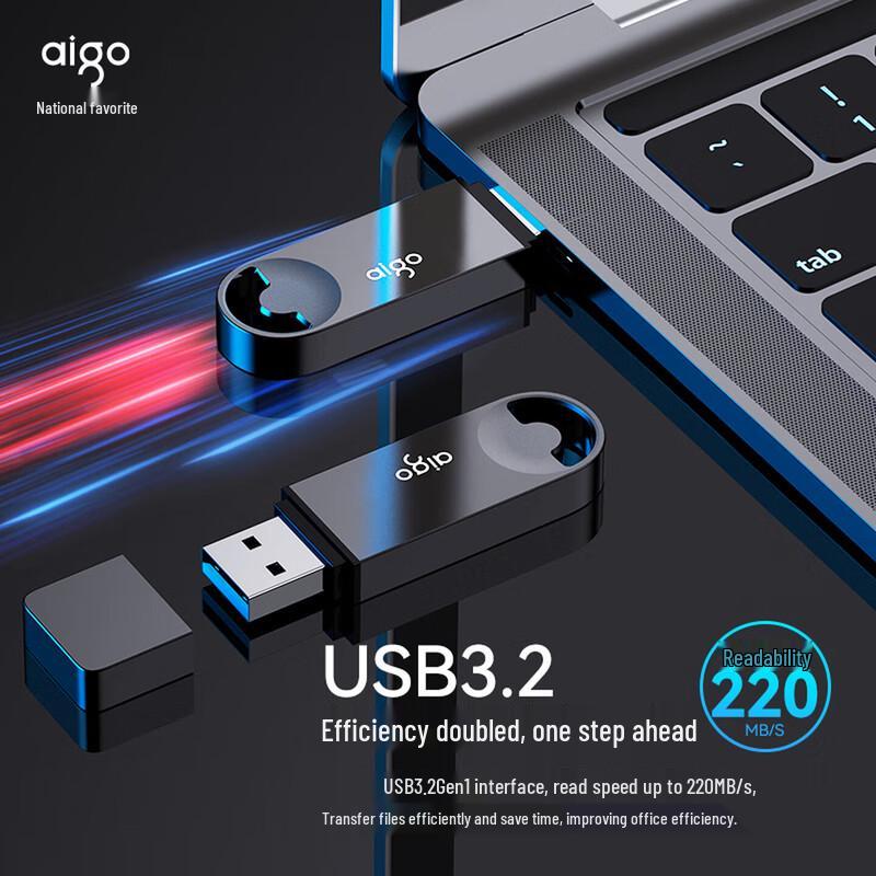 Aigo U336 128GB USB 3.2 Металлическая флеш-накопитель