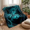 Norwich City Football Print Flannel Blanket, Soft Warm Lightweight Throw Blanket for Sofa Bed Camping