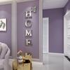 Home Wall Decor Letter Signs Acrylic Mirror Wall Stickers Wall Decorations for Living Room Bedroom Home Decor Wall Decals (Silver)