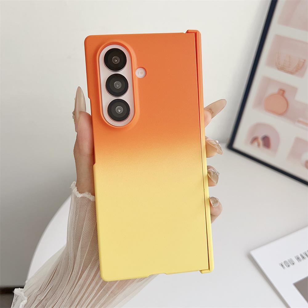 Чехол для Galaxy Z Fold 7 с защитой шарнира, ударопрочный, градиентного цвета, с жесткой задней крышкой, противоударный чехол для Samsung Galaxy Z Fold 7 6 5 4