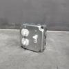 2Pieces Portable Sturdy Zinc Alloy Electrical Box Enclosures High Temperatures Resistant Cover Plate Set Accessory