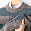 Jinjuan Men's 100% Pure Wool Striped Sweater