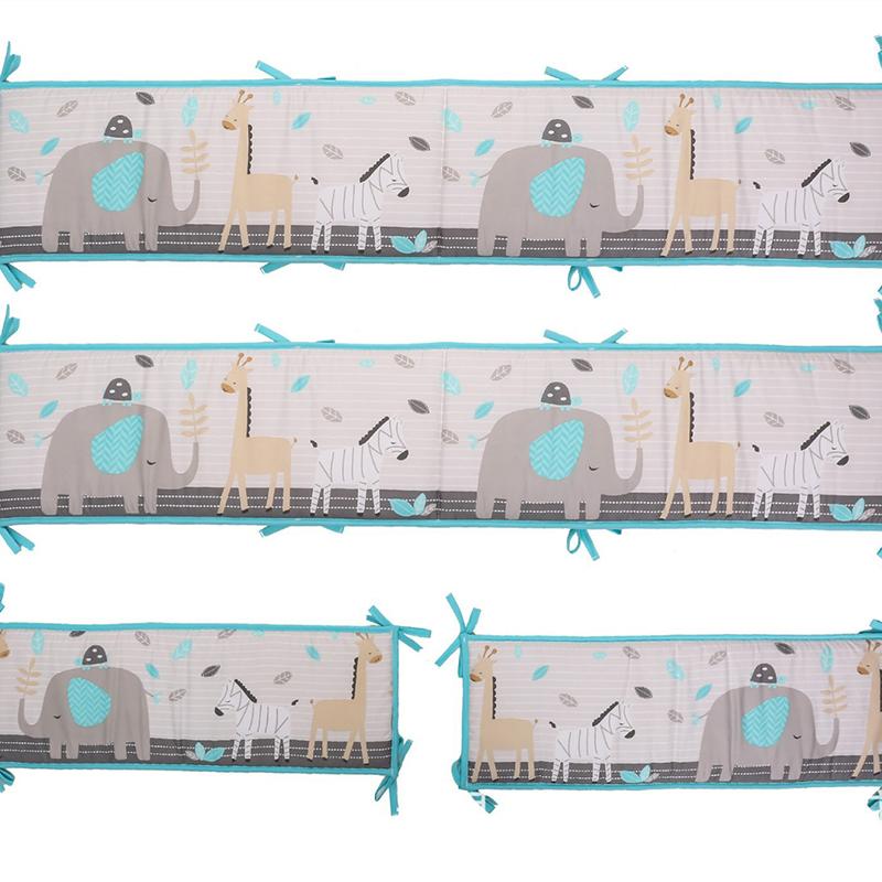 4 шт. дышащая сетчатая подкладка, противоударные дышащие мягкие накладки, мягкие чехлы, мягкая защита от столкновений для детской кроватки