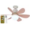 Ceiling Fan LED Lamp E27 Base 42cm Modern LED Ceiling Fan Remote Control Low Profile Ceiling Fan for Bedroom Living Room Kitchen