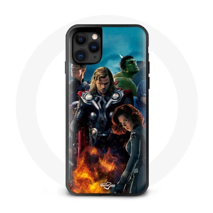 Coque - Avengers - Iphone 13 Pro - Souple - Noir - Protection contre les chocs