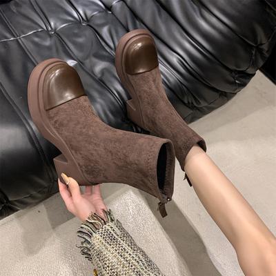 Поддержите 20252025 осень и зиму новая мода ботинки Мартина короткие ботинки с увеличением роста и стройнящие ботинки
