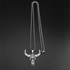 Hollow Cattle Bull Necklaces For Women Men Stainless Steel Gold Silver Color Bohemia Animal Head Male Chain Jewelry Gifts
