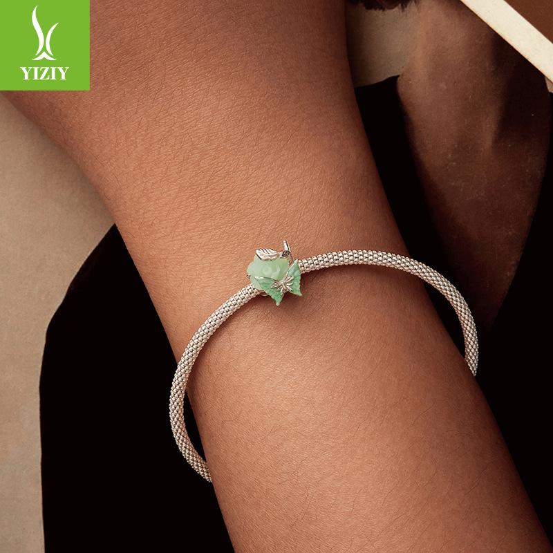 Роза Бабочка Бисероплетение Ветер Персонализированный Сделай Сам Браслет Бисероплетение Аксессуары Цветок Растение Животное Бусины