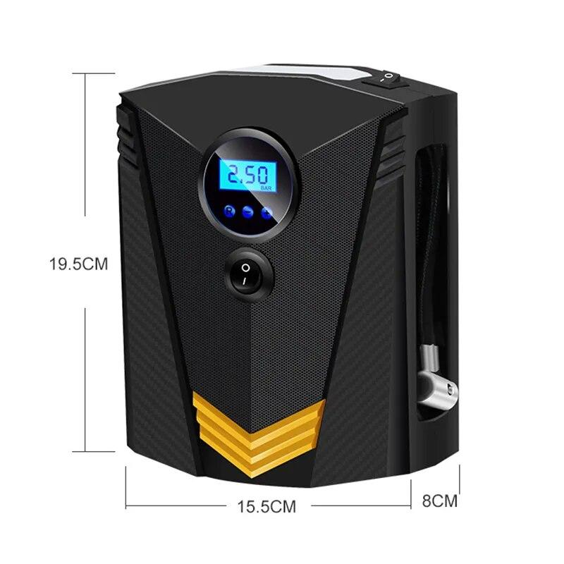 Цифровой насос для накачки шин, 12 Вольт, автомобильный портативный воздушный компрессор, насос 150 PSI, автомобильный воздушный компрессор для авто, мотоциклов, велосипедов