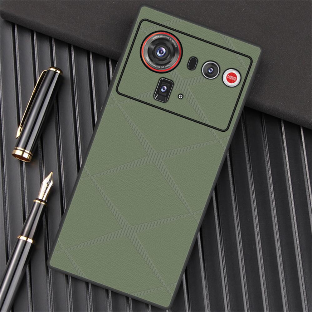 Чехол для ZTE nubia Z80 Ultra 5G, ТПУ с X-образным узором, ПУ кожа, ПК, Противоударная крышка для телефона