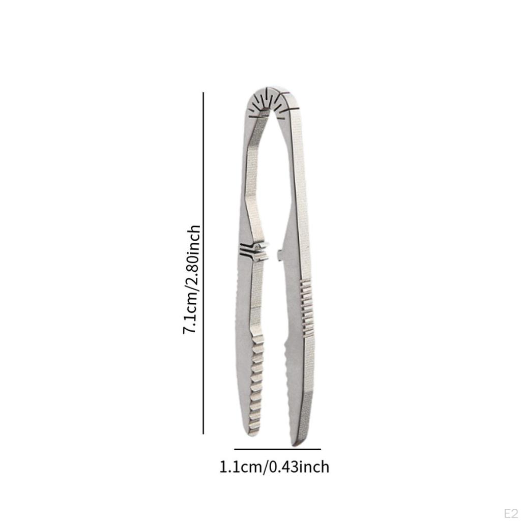 Мини-пинцет, инструмент для обслуживания, нескользящая ручка, титановый сплав, для выживания на открытом воздухе, для скалолазания