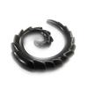 [J4118] - Black Acrylic Spiral 6 Mm