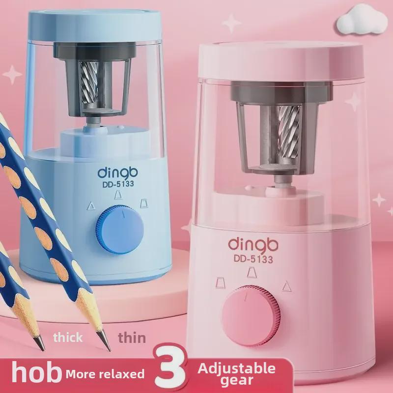 Fully Automatic Dual-Power Pencil Sharpener for Primary School Students