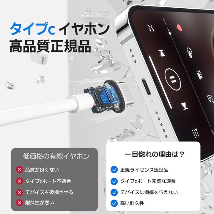 Genuine Earphones New Edition Compatible with iPhone Wired Headset with HIFI Sound Volume No Deep Audio with Noise Clear Remote Ergonomic Comfortable