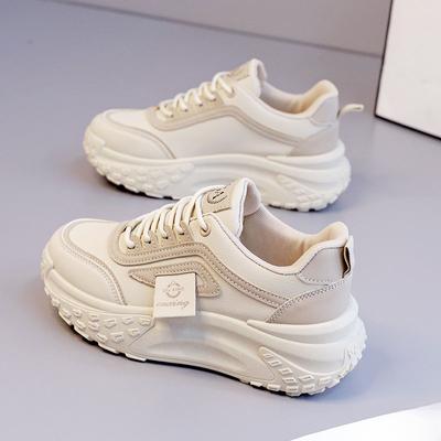 Daddy Shoes Женская новая осенняя женская обувь Увеличивающая высоту Универсальные кроссовки на небольшой платформе Женские