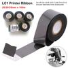 1Roll 100m Printer Tape Black Thermal Coding Printing Machine Parts Encoder Machines Accessories