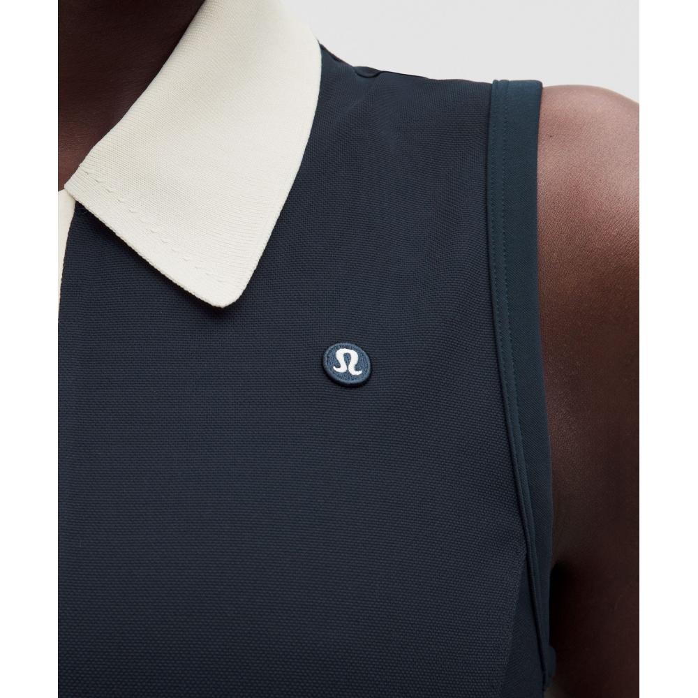Безрукавное платье-поло для гольфа Lululemon Trnv Ltiv