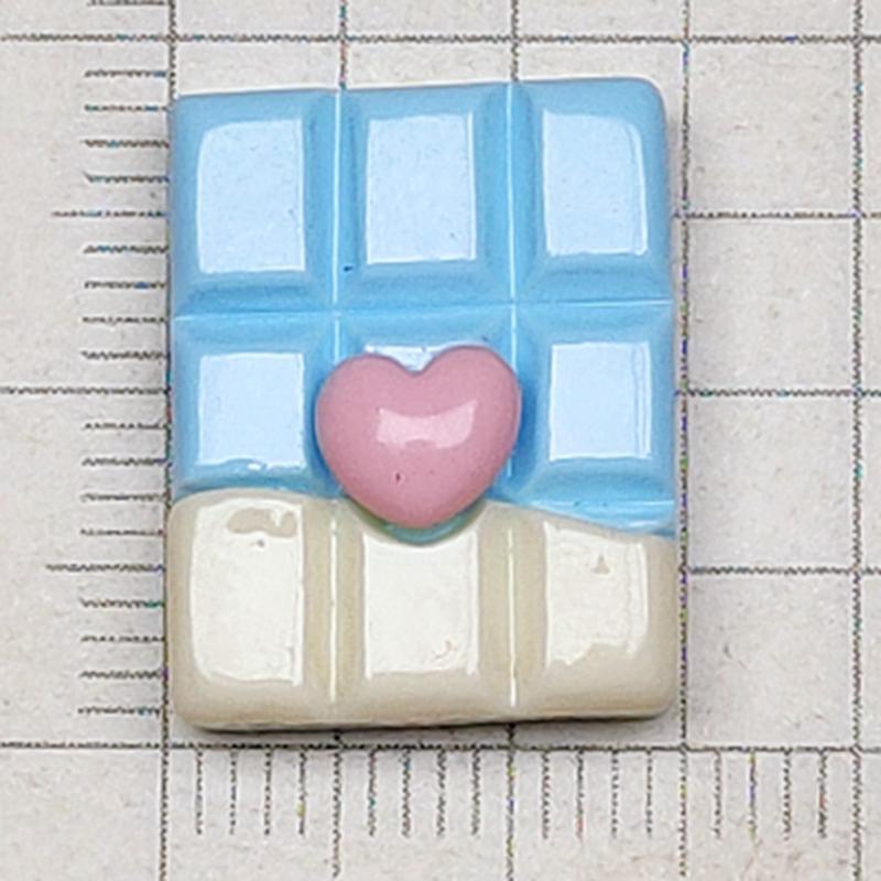 30 Pcs New Cute Cartoon Colorful Heart Shaped Chocolate Resin Scrapbook Diy Jewellery Hairpin Decorate Accessories Craft A109