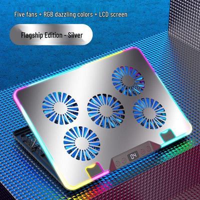 Охлаждающая подставка для ноутбука Ollymurs RGB с тихим вентилятором