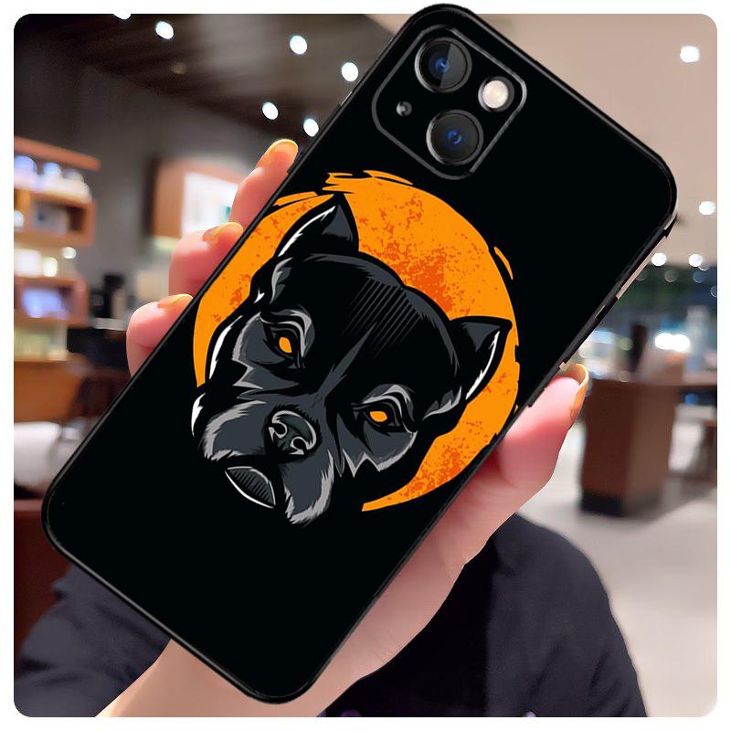 Pit Bull Lovely Dog Pitbull Case For iPhone 14 Pro Max 16 15 11 12 13 17 Pro Max mini 15 16 Plus 16e 17 Air Phone Cover