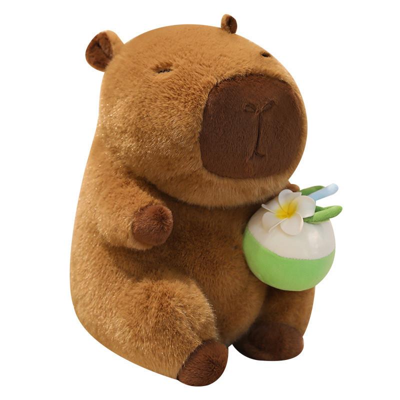 Capybara Plush Toy Ice Cream Smoothie Toy Childrens Animal Cartoon Doll