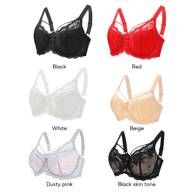 Sexy Lace Bras for Women Push Up Bra Plus Size Underwire Brassiere Intimate Ladies Lingerie 34 To 52