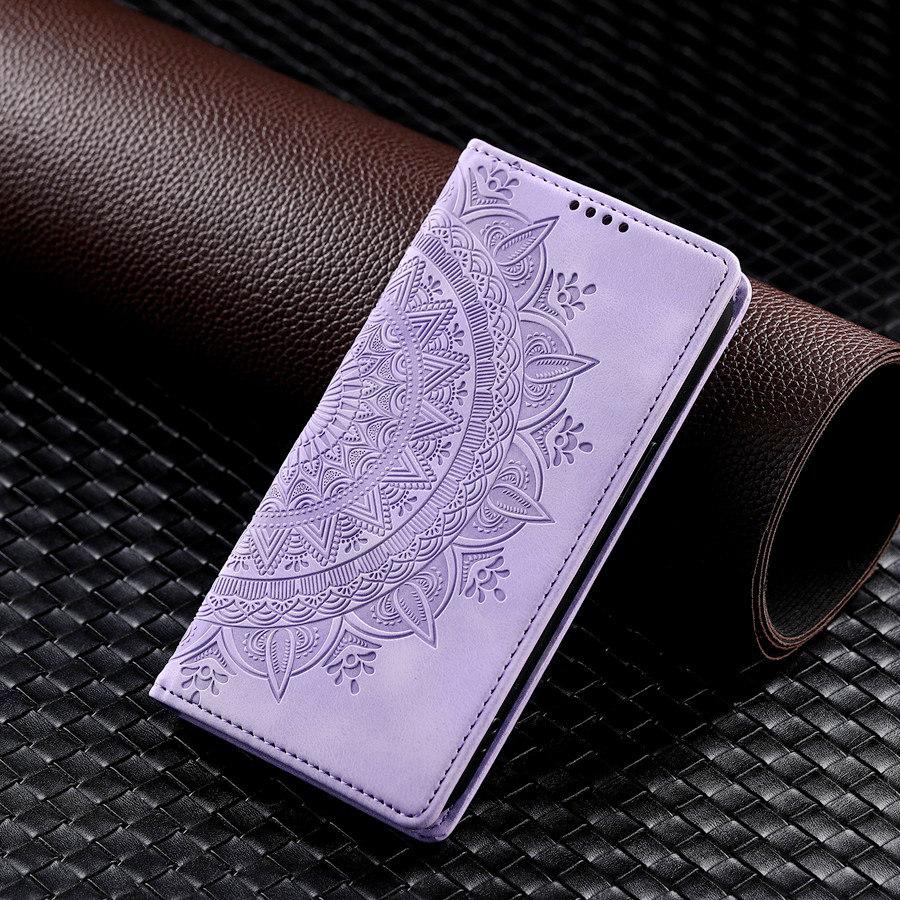 Luxury Embossing Flip Leather Case for Xiaomi Redmi OPPO VIVO Huawei Honor Strong Magnetic Wallet Card Slot Cash Clip Phone Cover