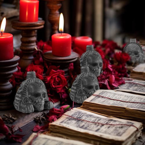 Death Whistle, Aztec Death Whistle, Gothic Sound Maker, Over 125 Decibels of Realistic Human Scream, with Storage Bag, Resin Material, Suitable for Co