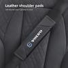 Car Safety Belt Cover Pads Auto Leather Shoulder Cushion Accessories For Volvo Xc60 Xc90 V40 V60 S60 V50 V90 S80 C40 XC40 V70 BY0 kyzm5