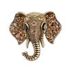 Vintage Alloy Shining Crystal Elephant Brooch Pin Fashion Pin Jewelry Unisex Gift