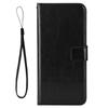 For Itel A95 5G Case Crazy Horse Texture PU Leather Phone Wallet Cover with Wrist Strap
