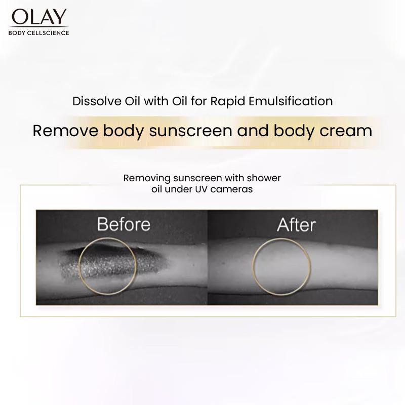 Olay Show Oil 250 мл Гель для душа на масляной основе Питает и увлажняет кожу с помощью масла, добавляет 40% натурального растительного экстракта масла, улучшает состояние сухой кожи