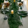 6,2-футовая искусственная кедровая гирлянда из норфолкской сосны, рождественская зелень, искусственные сосновые ветки для праздничного украшения свадьбы