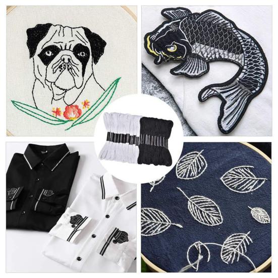 24 мотка нитки для вышивки крестом, красочные нитки для вышивания, нитки для рукоделия, вышивания, домашний швейный магазин