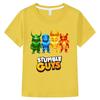 2023 Stumble Guys Kids T-Shirts Anime Top Summer Short Sleeve Tees Y2k T Shirt for Kids Boy 10 Years One Piece Boys Girl Clothes