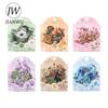 JIANWU Poems of Plant and Tree Series Vintage Flower Landscape Material Collage PET Tape Creative DIY Journal Stationery