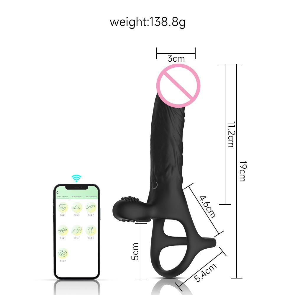 Носимое вибрационное кольцо для фиксации спермы, анальная пробка, реалистичный дилдо, анальный массажер простаты для достижения оргазма, секс-игрушки, кольцо на член, водонепроницаемое