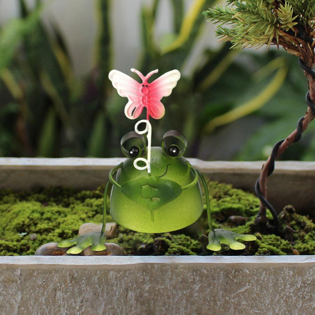 Садовая статуэтка лягушки Yousheng, ручная работа, железное украшение в виде лягушки, коллекционная фигурка лягушки для патио, балкона, домашнего декора, офисного стола
