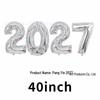 Набор больших фольгированных шаров-цифр 2026: 32'' и 40'' для Новогодних Праздников